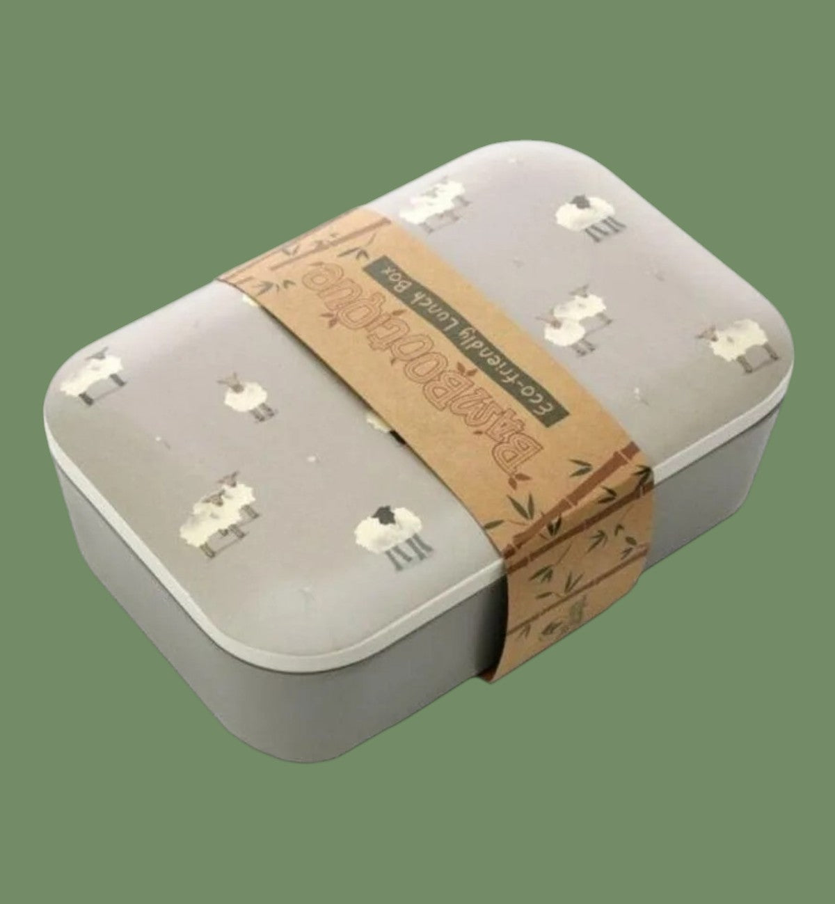 Lunch box en bambou réutilisable 19 x 13 cm — École, bureau et déplacements