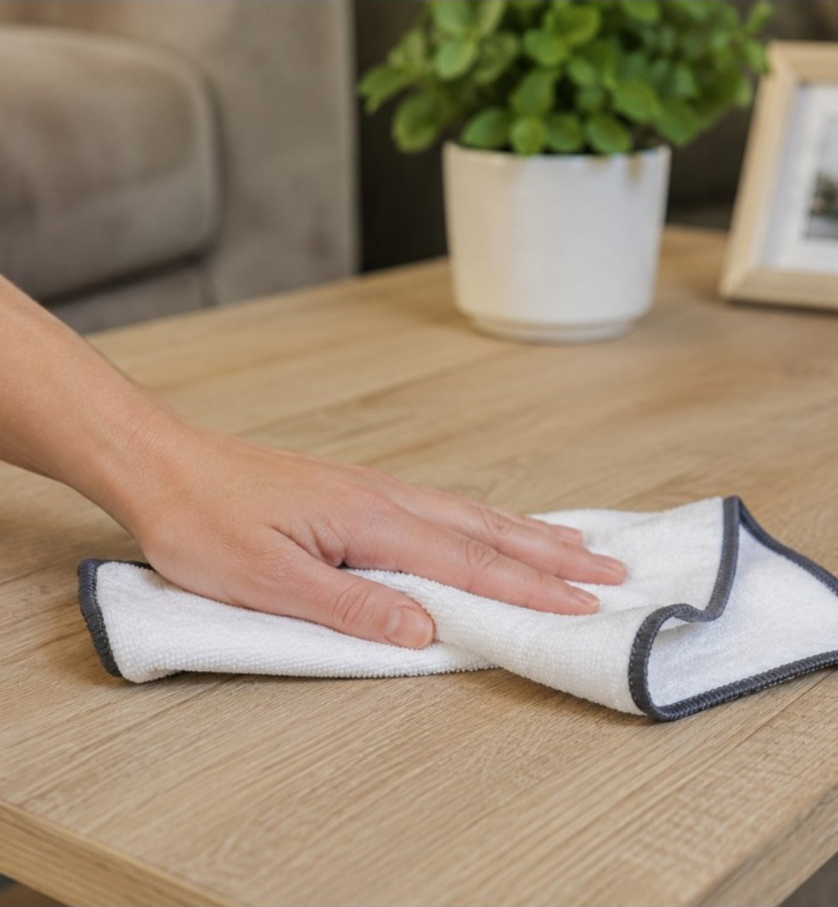Chiffon en fibre de bambou antibactérien — Nettoyage quotidien éco-responsable