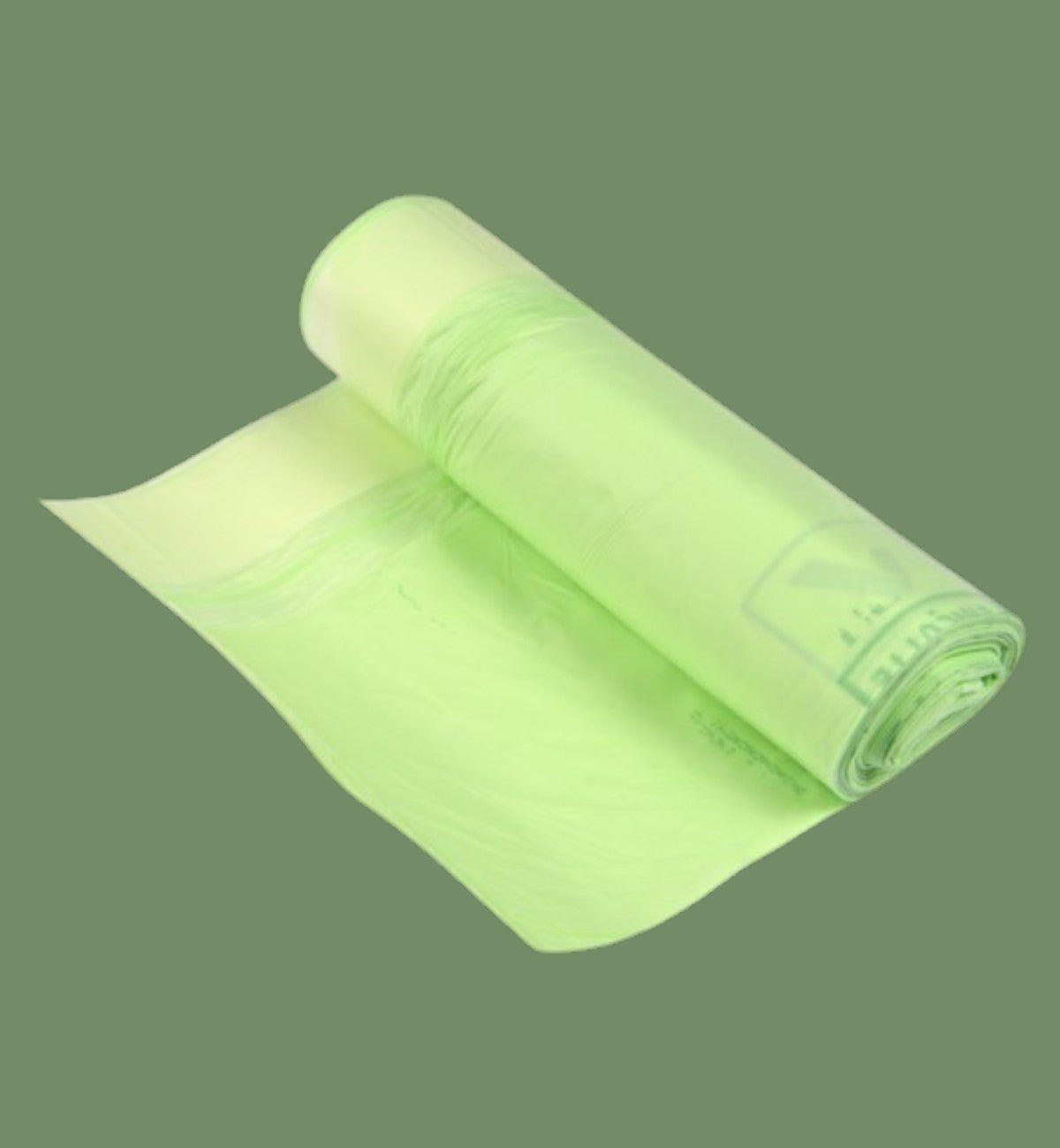 Sacs compostables 30 litres en fécule de pomme de terre — Lot de 10 avec liens coulissants